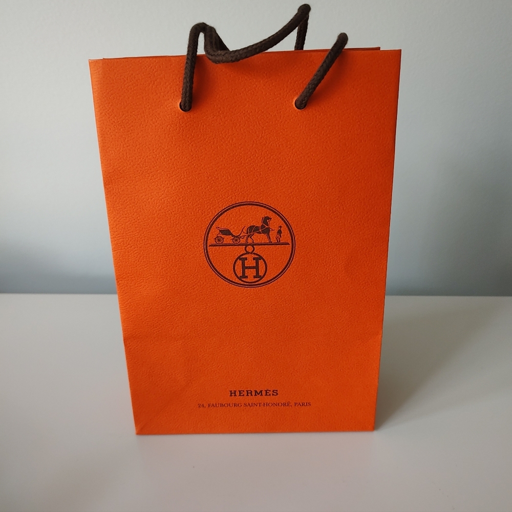 Hermes Authentic Shopping Bag Small Luxury Gift Display